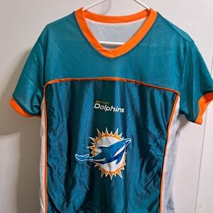 Miami Dolphins Teal and Orange Jersey